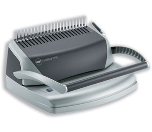 GBC CombBind C110 Comb Binding Machine Manual Binds 300 Sheets Punches 15x80gsm Sheets Ref 7704190