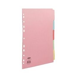 Concord Subject Dvdr 5Part A4 Punched Pockets J13