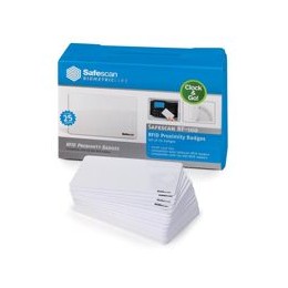 Safescan RF-100 Cards Radio Frequency Identification [for TA-810 & TA-850] Ref 125-0325 [Pack 25]