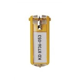 Durable Key Clip Yellow Ref 1957-04 [Pack 6]