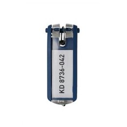 Durable Key Clip D Blue Ref 1957-07 [Pack 6]