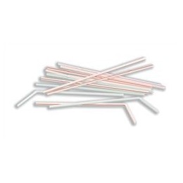 CaterX Plastic Drinking Straws Assorted [Pack 100]