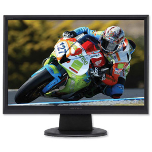 Hanns-G LCD Monitor 22in Widescreen VGA DVI-D Contrast 1000-1 WXGAplus 1680x1050pxl Black Ref HGHI221DP