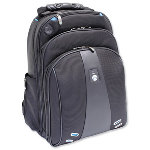 Masters Forward Executive Laptop Backpack Padded Back Panels Leather-Look W330xD210xH450mm Ref 3012