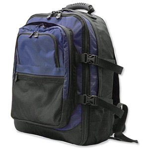 Masters Premium Laptop Backpack Durable Nylon Padded Lumbar Support W340xD220xH440mm Ref 9106