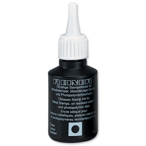 Reiner Metal Stamp Ink 45ml Black