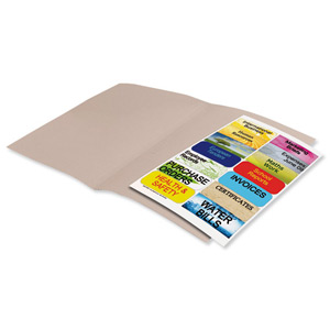 Elba Fusion Square Cut Folder Recycled Manilla Heavyweight 380gsm Foolscap Buff Ref 100090228 [Pack 25]
