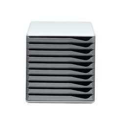 Leitz Form Set Filing Unit with 10 Drawers A4 W291x352x291mm Grey Ref 5281-89