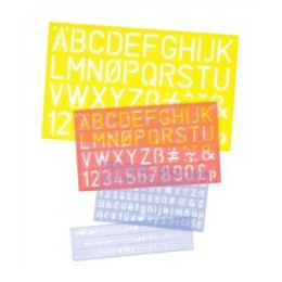 Helix Lettering Stencil Set 5mm 10mm 20mm 30mm Ref H40891