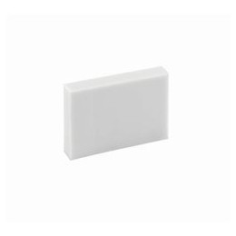 Helix Economy Pencil Eraser for HB and Softer Grades 34x20x8mm White Ref Y94040 [Pack 40]