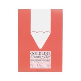Goldline Popular Drawing Pad Acid-free Cartridge Paper 90gsm 50 Sheets A4 Ref GPS2A4Z