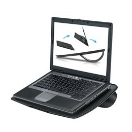 Fellowes Go Portable Laptop Riser Vented Up To 17 Inch Laptop Non-Slip Pads 8mm Thick Ref 8030402