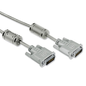 Hama DVI Connection Cable DIGI Dual Link For LCD 18+1 DVI to DVI Screened 3.0m Ref 42140