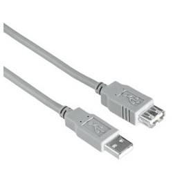 Hama USB Extension Cable A-Male Plug to A-Female Jack Quality Shielded UL Style 3m Ref 30618