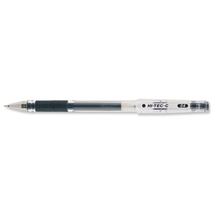 Pilot BegreeN Hi-tec C-Grip Rollerball Pen Grip Black Ref LHG20C4B [Pack 10]