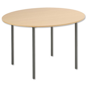 Trexus Office Circular Table 18mm Top Dia1200xH737mm Maple