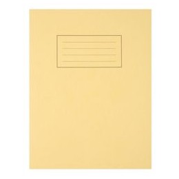 Silvine Exercise Book Ruled and Margin 80 Pages 229x178mm Yellow Ref EX103 [Pack 10]