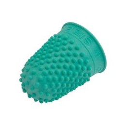 Quality Thimblette Rubber for Note-counting Page-turning Size 0 Small Green Ref 265478 [Pack 10]