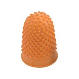 Quality Thimblette Rubber for Note-counting Page-turning Size 3 Extra Large Orange Ref 265509 [Pack 10]
