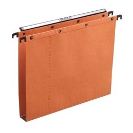 L Oblique Suspension File Manilla Vertical for 350sheet 30mm A4 Orange Ref 100330272 [Pack 25]