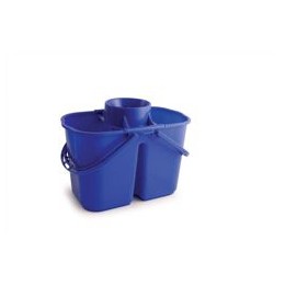 Charles Bentley Duo Mop Bucket Colour-coded 7 and 8 Litre Sections Total 15 Litre Blue Ref SPC/DMB/B