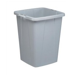 Durabin Slim Bin 90 Litres Grey Ref 1800474050