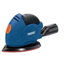 Draper Tri-Palm Sander Five Sanding Sheets 3m Cable Dust Extraction 100W 230V Ref 76219