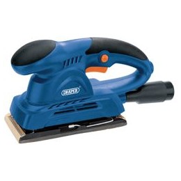 Draper Orbital Sander Soft-grip Handle 2 Sanding Sheets 3m Cable 230V 135W Ref 76220