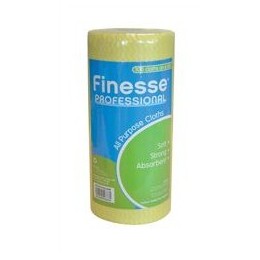 Finesse Professional All-purpose Cloths Roll 100 Yellow W230xL500 Ref 7078