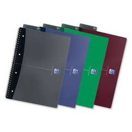 Oxford Office Notebook Wirebound Soft Cover Ruled 180ppp 90gsm A4 Assorted Ref 100105331 [Pack 5]