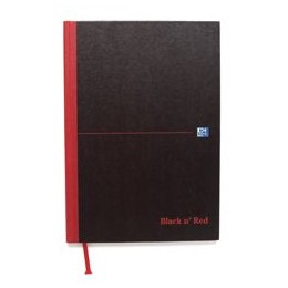Black n Red Book Casebound Recycled 90gsm 192 Pages A5 Ref C67025 [Pack 5]