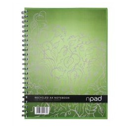 Npad A4Plus Recycled Wiro Notebk 100080423 [Pack 3]
