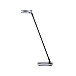 Unilux Disc Desk Lamp Adjustable Asymmetrical Lenses 3x LED 270-590mm Black and Metal Grey Ref 631L06UK