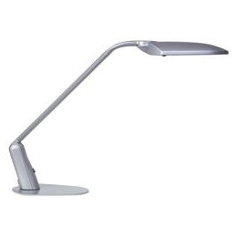 Unilux Duo Desk Lamp Fluorescent Rotating Arm 2 Switches Twin Bulbs 9W/18W White Ref 518E61UK
