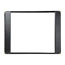 Leathercraft Executive Desk Blotter on Suede Base Half Demy W320xD470mm Black Ref HDBBLK