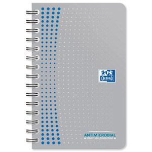 Oxford Antimicrobial Notebook Soft Cover Ruled Margin 180pp 90gsm 90x140mm Ref 100081068 [Pack 5]