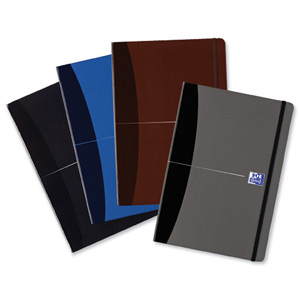 Oxford Signature Notebook Hardcover Ruled 192pp 90gsm A5 Masculine Ref 100101050 [Pack 5]