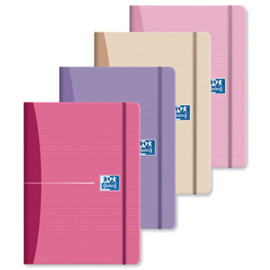 Oxford Signature Notebook Hardcover Ruled 192pp 90gsm 90x140mm Feminine Ref 100101438 [Pack 5]