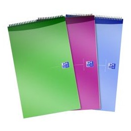 Oxford Office Reporters Notebook Polypropylene 140pp 125x200mm Metallic Assorted Ref 100080519 [Pack 10]
