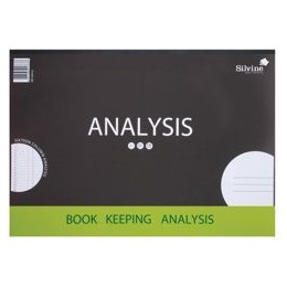 Silvine Analysis Pad 80 Pages 16 Column Landscape A3 Ref A3A16 [Pack 3]