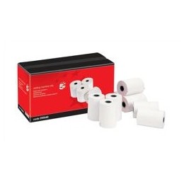 5 Star Adding Machine Roll Single Ply 55gsm W57xD57xCore12.7mm Ref 295640 [Pack 20]