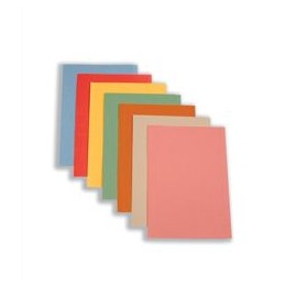 5 Star Square Cut Folder Recycled Pre-punched 250gsm Foolscap Buff [Pack 100]