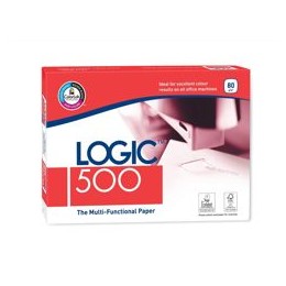 Logic 500 Paper Multipurpose 80gsm A4 White Ref BP-107740H [5 x 500 Sheets]