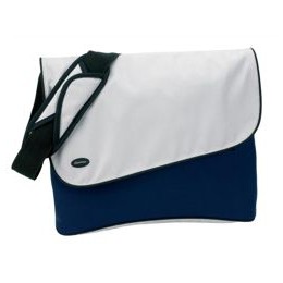 Lightpak Elevation Laptop Messenger Bag Nylon Capacity 14in Blue and Grey Ref 46086