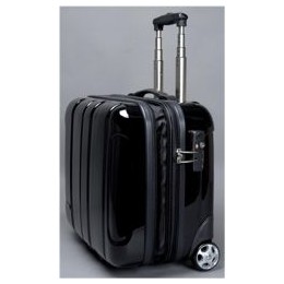 JSA Business Trolley ABS Polycarbonate with Removable Laptop Case Black Ref 45513