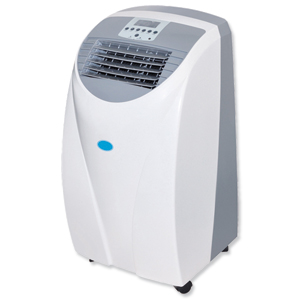 Provic Air Conditioner Slimline Portable with Hose 1.5m 8Hr Timer 2-Speed 10000BTU/hr 1000W Ref PAF12000E