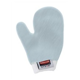 Rubbermaid Q651-00 Microfibre Glass and Mirror Thumb Mitt Blue Ref Q651-03-BL00 [Pack 3]