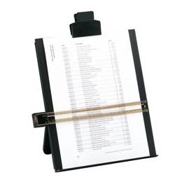 5 Star Desktop Copyholder with Line Guide Ruler A4 Black
