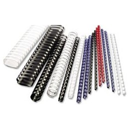 GBC Binding Combs Plastic 21 Ring 125 Sheets A4 14mm White Ref 4028198 [Pack 100]