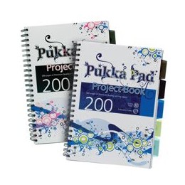 Pukka Wave Project Book Assorted A4 Ref 6500 [Price Offer] [Pack 3] May-Sept 2011